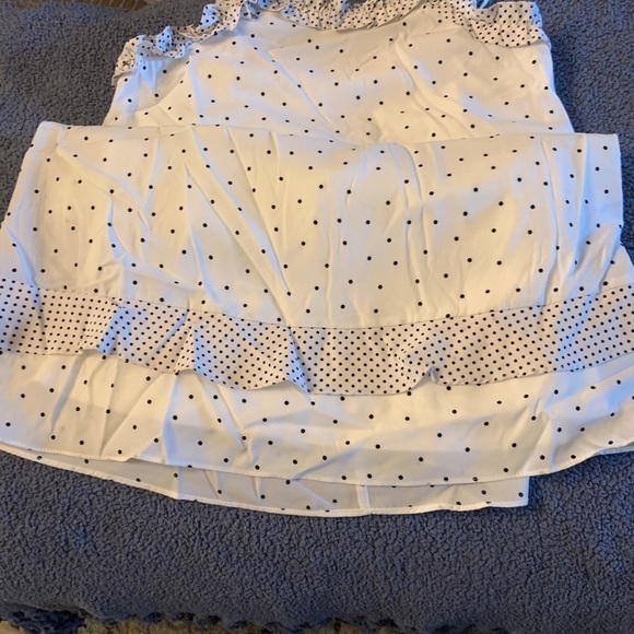 Darling Halter White Polka Dot Dress - Picture 7 of 8